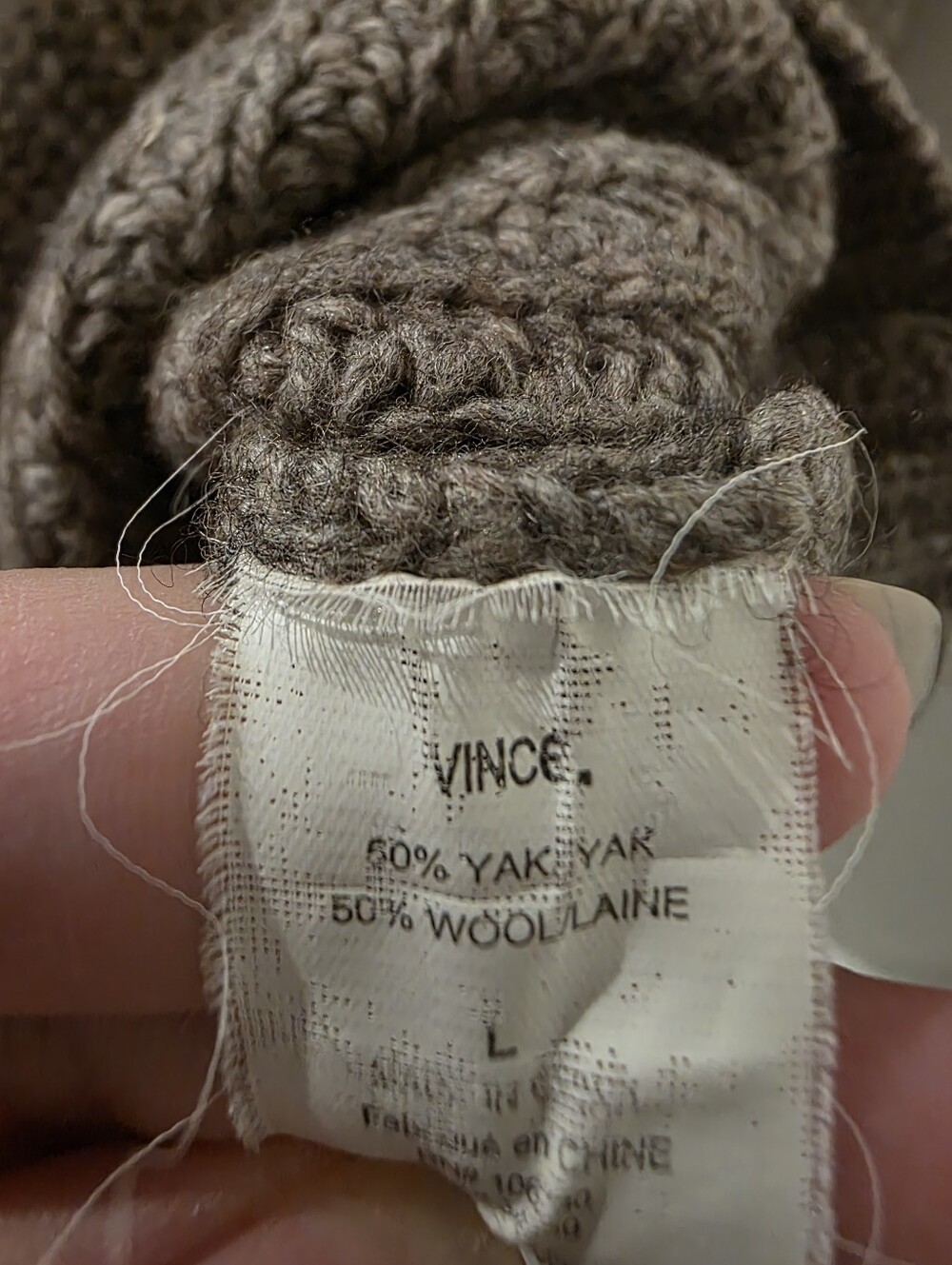 Vince Ribbed Boat-Neck Sweater 50% yak/50% wool - Picture 5 of 5